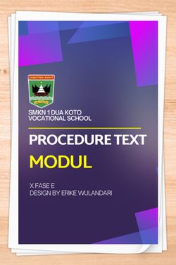 Book Creator | Procedure Text Modul Fase E