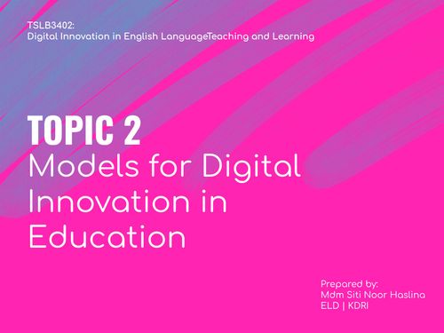 Book Creator | Topic 2: Models for Digital Innovation in Education