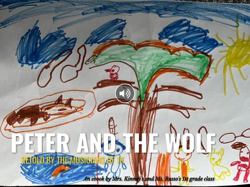 1K Retells the story of Prokofiev's Peter and the Wolf
