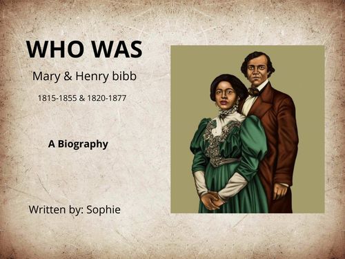 Book Creator | Biography of Mary and Henry Bibb