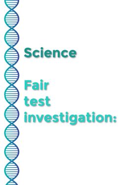 Book Creator | Fair test investigation