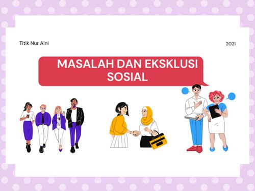 Book Creator Permasalahan Sosial Eksklusi Dan Pola Hubungan Sosial