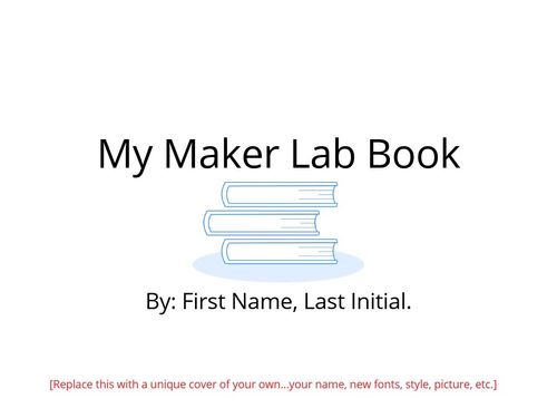 Maker Lab Book template