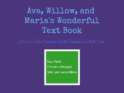 by Ava, Willow and Maria