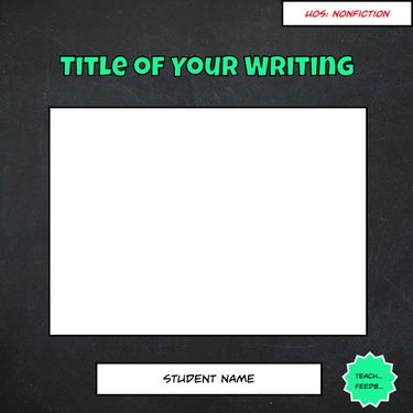 NonFiction Writing Template