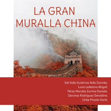 Book Creator | LA GRAN MURALLA CHINA