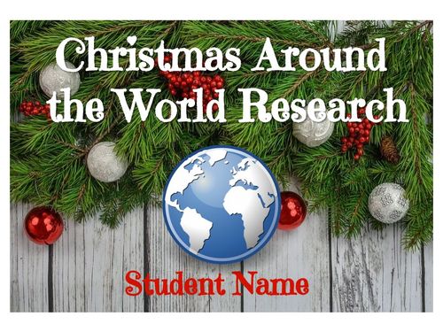 Christmas Around the World Research Template