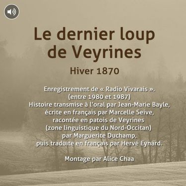 Le dernier loup de Veyrines