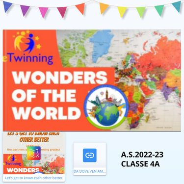 Progetto eTwinning ' Wonders of the world'