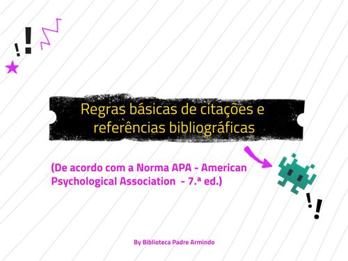 Citações e referências bibliográficas