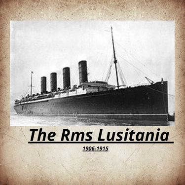 Book Creator | The Rms Lusitania