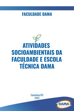 Atividades SOCIOAMBIENTAIS