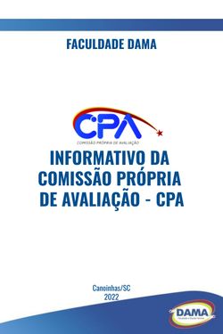 Informativo da CPA