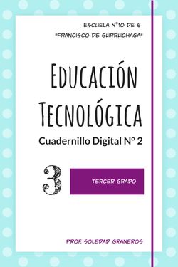Educación Tecnológica 3ro  | Cuadernillo Nro. 2