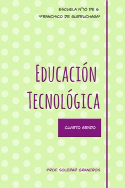 Educación Tecnológica 4ro