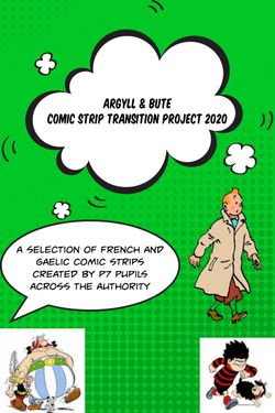 Argyll & Bute Comic Strip Transition Project 2020