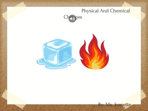 Book Creator | Physical And Chemical Changes