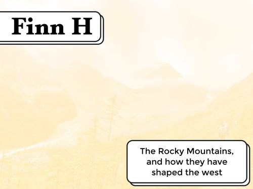 The Rocky Mountains, And How…