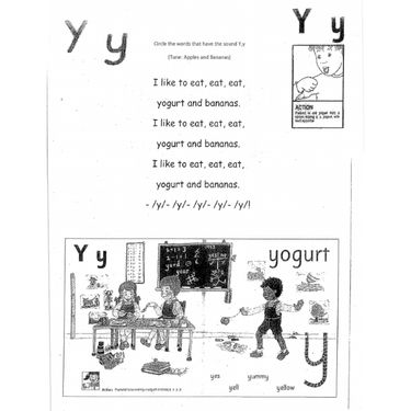 Book Creator | Letter Y book