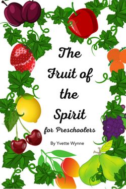 The Fruit of the Spirit for Preschoolers