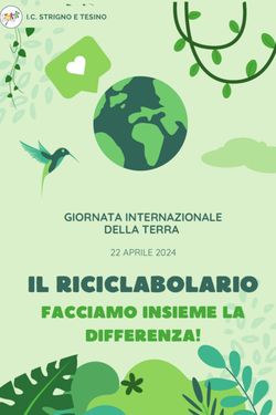 IL RICICLABOLARIO DELL' I.C. STRIGNO E TESINO