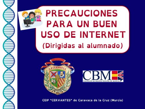 PRECAUCIONES PARA EL BUEN USO DE INTERNET (DIRIGIDA AL ALUMNADO)