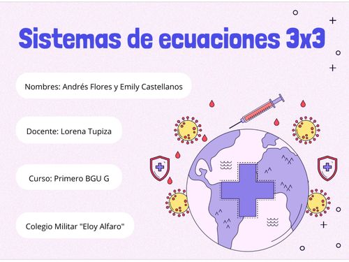 Book Creator | Sistemas de ecuaciones 3x3