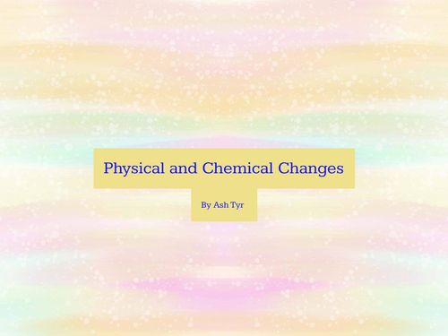 Book Creator | Physical and Chemical Changes