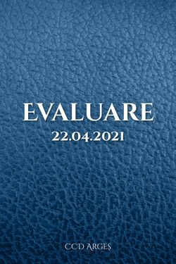 Evaluare finala - 22.04.2021