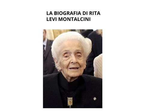 Book Creator | Biografia Rita Levi Montalcini