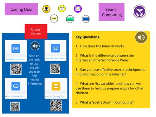 Book Creator | Year 6 Coding Quiz