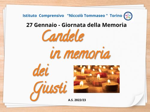 Candele in Memoria dei Giusti 