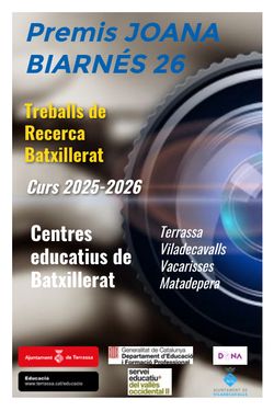 Premis Joana Biarnés TR 2026