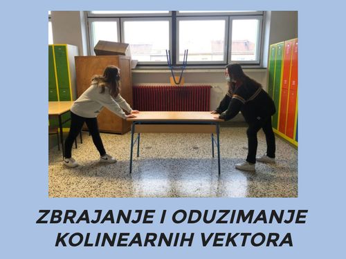 Zbrajanje i oduzimanje kolinearnih vektora (8.c)