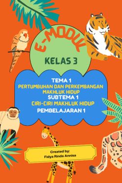Book Creator | MODUL KELAS 3 TEMA 1 SUB TEMA 1 PEMB. 1