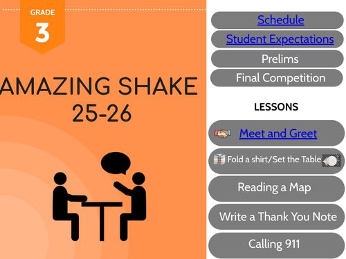 3rd Grade Amazing Shake