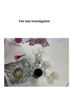 Book Creator | Fair test investigation