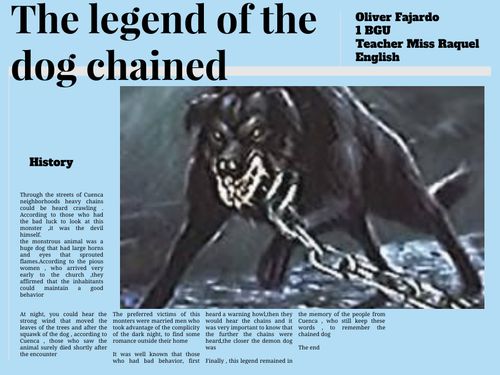 Book Creator | The legendof the chained dog