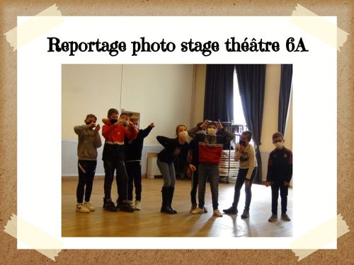 Reportage photo stage théâtre 6A