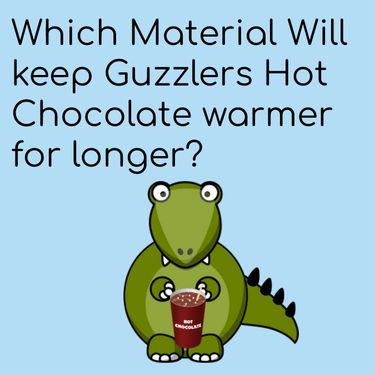 The insulator that kept Guzzler's Hot Chocolate warmer for longer