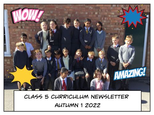 Curriculum newsletter Autumn 1 2022