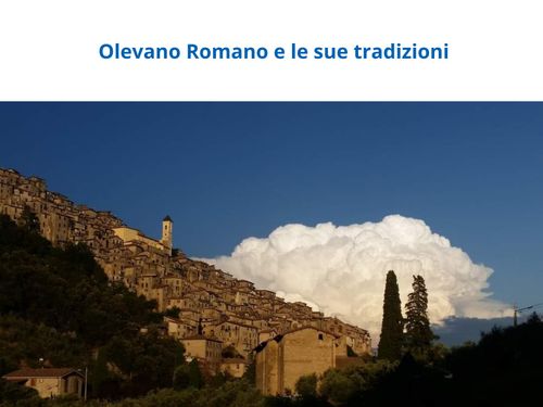 Olevano Romano e le sue tradizioni