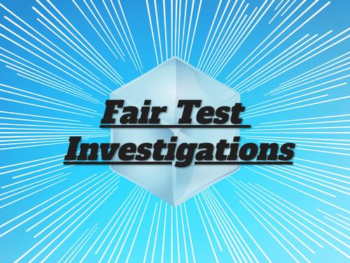 Book Creator | Fair test Investigation
