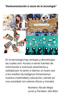 Book Creator DESHUMANIZACIÓN A CAUSA DE LA TECNOLOGÍA