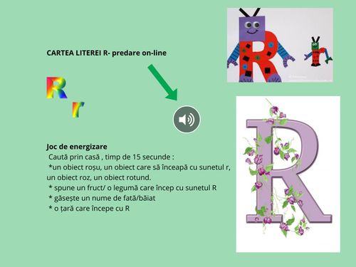 Cartea literei r-predare on-line