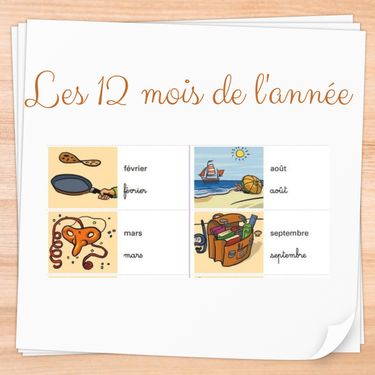 Les douze mois de l'année