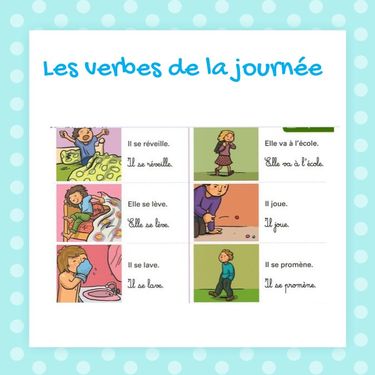 Les verbes de la journee