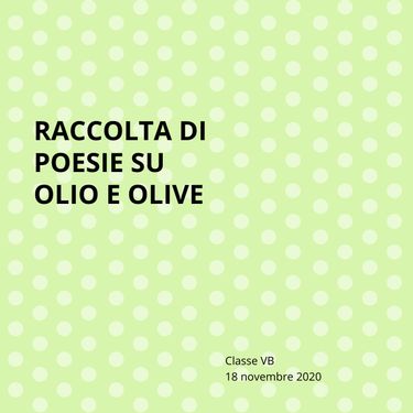 POESI SU OLIO E OLIVE