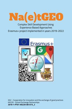 Na(e)tGEO / Erasmus + Project