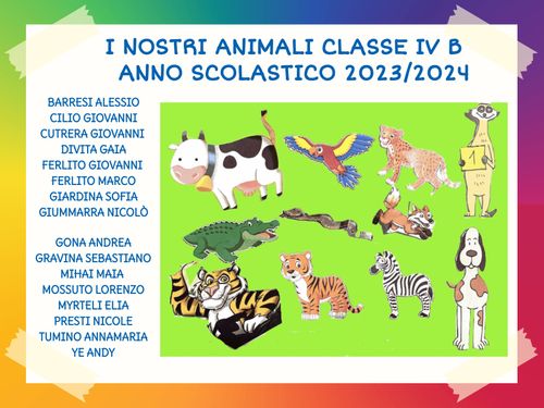 Gli animali classe IVB 2023/2024